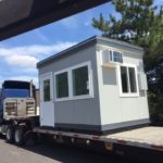 Security Guard Booth-8 x 12-Door on 12' side Security Guard Booth-8 x 12-Door on 12' side